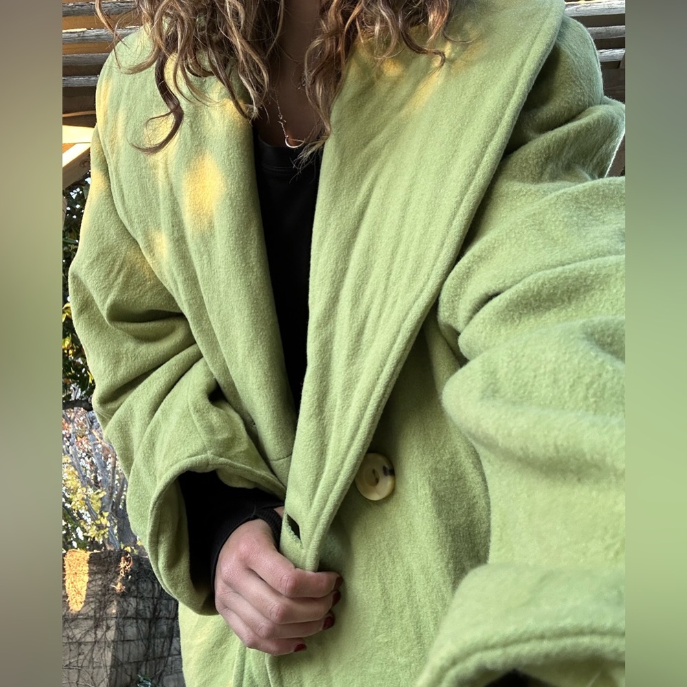 VINTAGE Olivier. B Paris Pea Coat in Green